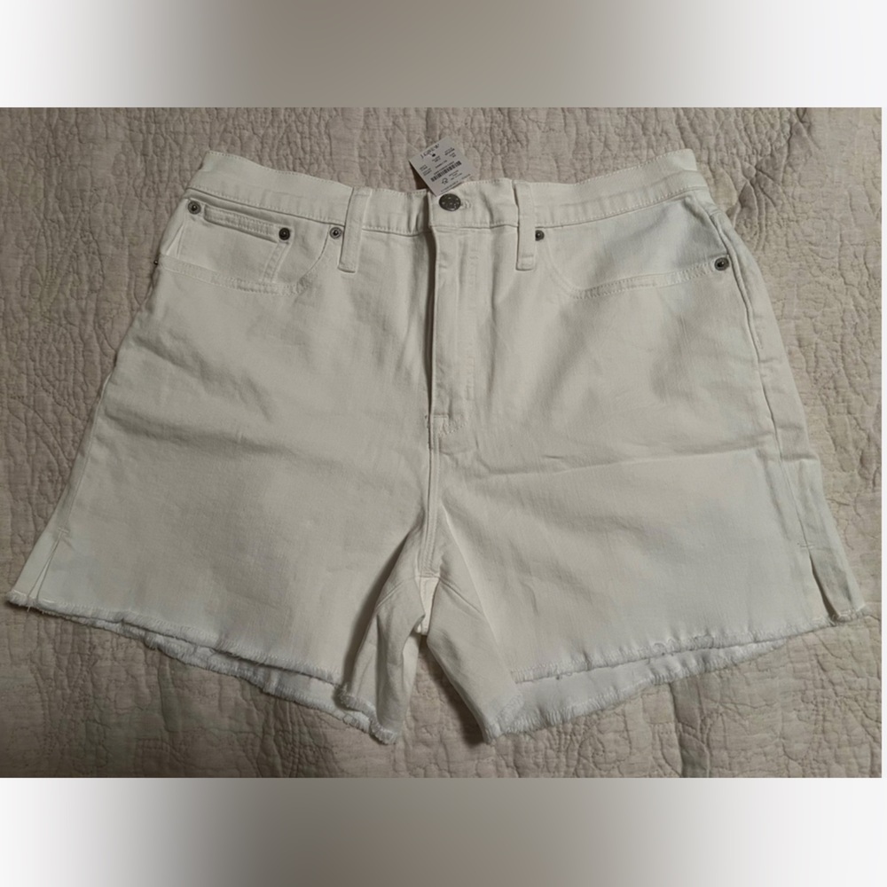 NEW JCrew White Denim Women Short Size 30
